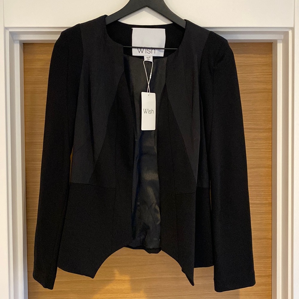 Wish Australia black structured blazer jacket